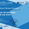 Колективна зарубіжна монографія  «Art and Art Education in Time and Space»